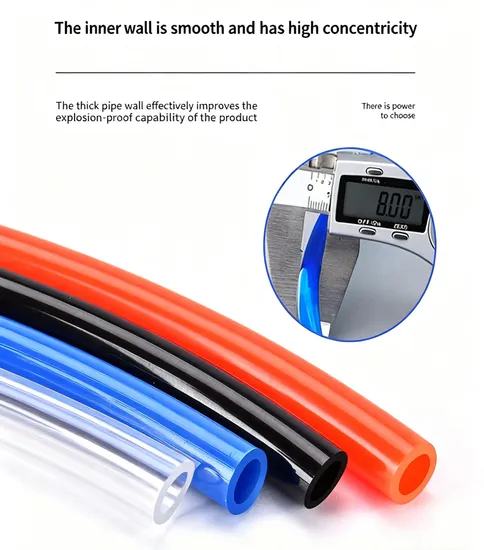 10mm 8mm Pneumatic Retracting Air Hose Flexible Coiled Air Brake Hose